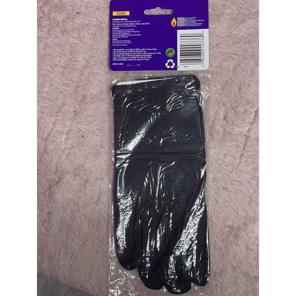 Masquerade Black Leather Gloves Costume‎